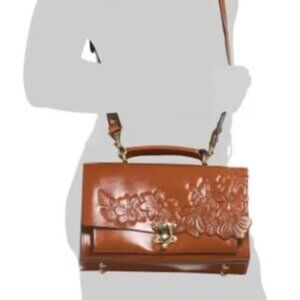 BNWT Patricia Nash Veg Tan Charonne Satchel Top Handle Briefcase Bag